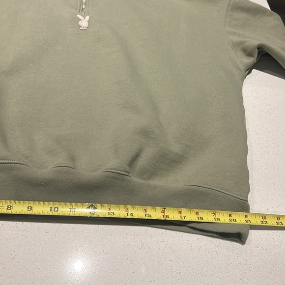 Playboy By PacSun Mode Quarter Zip Sweatshirt Men’s Size L - Picture 6 of 13